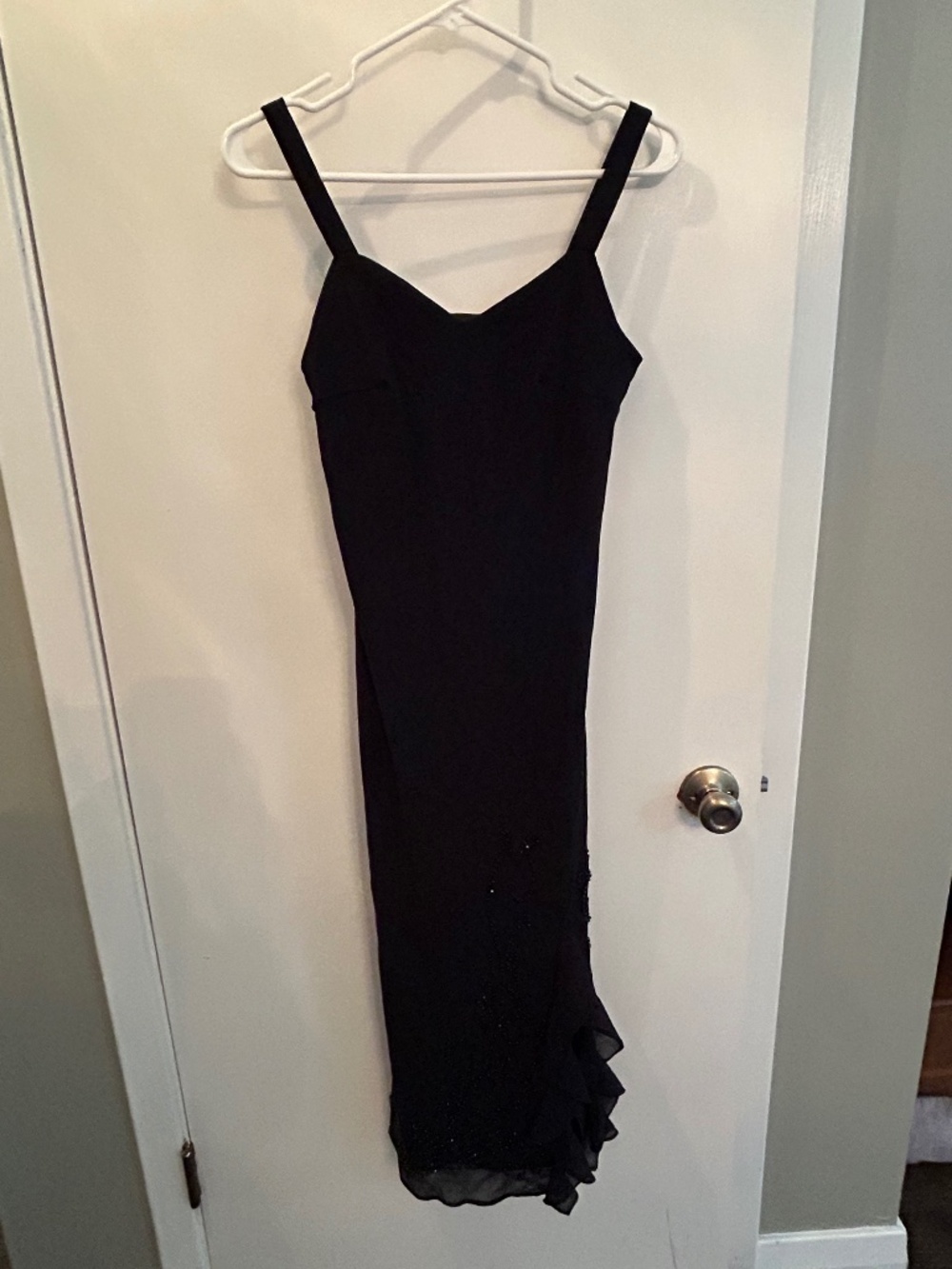 R&M Richards Petite 6P Black Dress